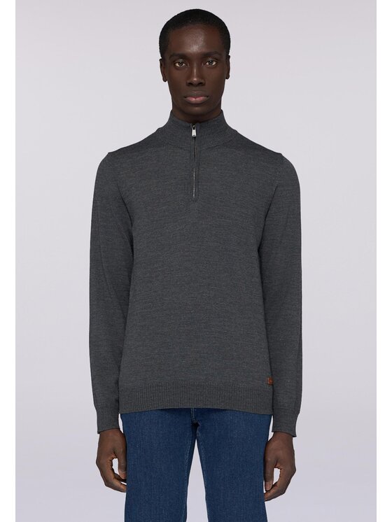 Trussardi Trussardi Kardigan M0068000008N013 Szary Regular Fit
