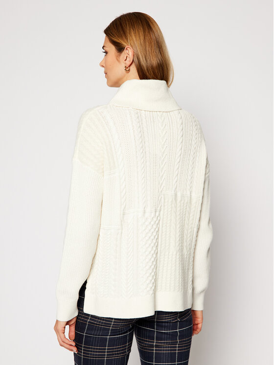 Tommy Hilfiger Tommy Hilfiger Πουλόβερ Cable Mix Roll WW0WW28871 Μπεζ Loose Fit