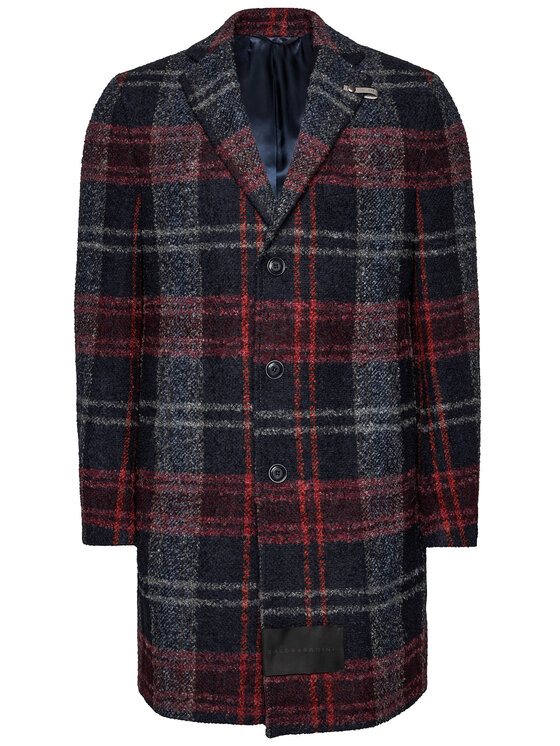 Baldessarini Baldessarini Вовняне пальто Duncan 18654/8665/4304 Cиній Modern Fit