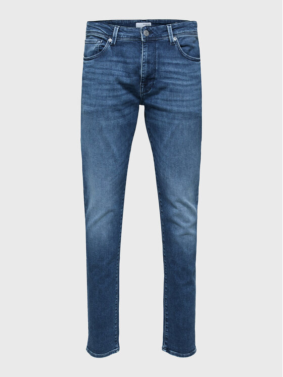 Selected Homme Selected Homme Džínsy Leon 16087777 Modrá Slim Fit