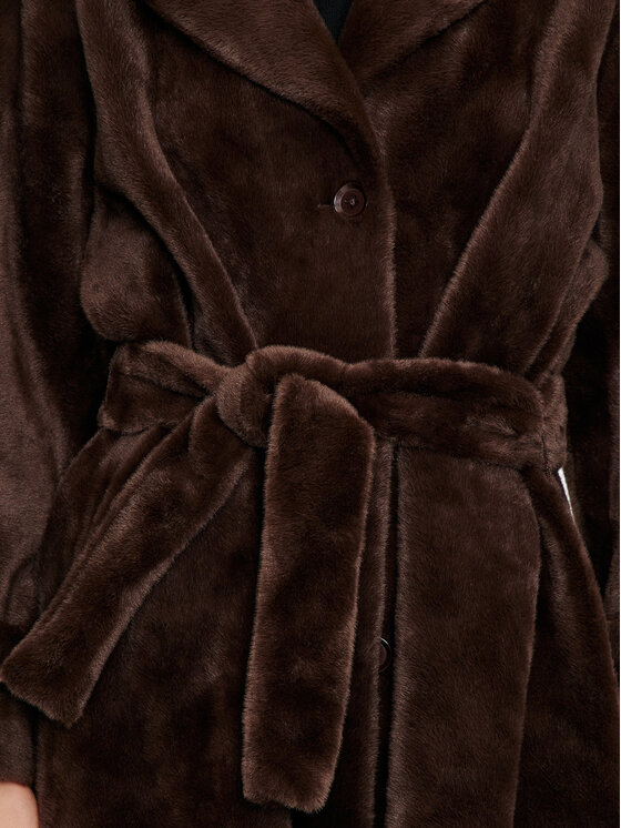 Dixie Dixie Kevad-sügis mantel K330K003A Pruun Regular Fit