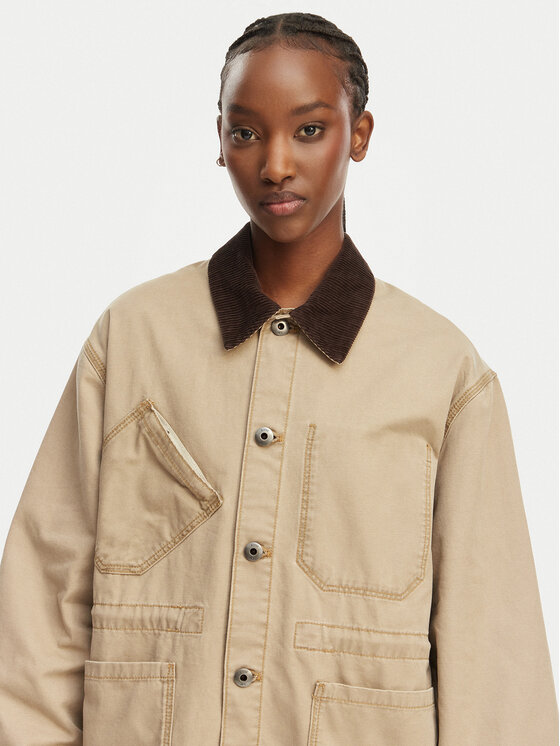 G-STAR G-STAR Πουκαμισοτζάκετ Boyfriend Barn D28436-E347 Μπεζ Relaxed Fit
