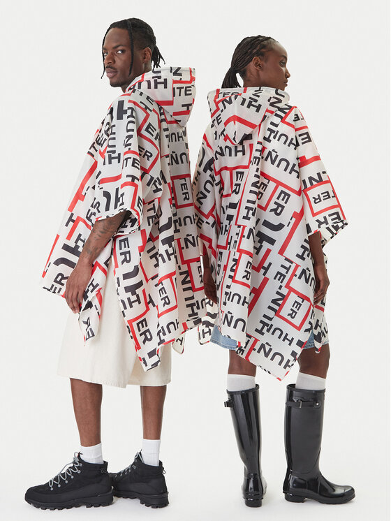 Hunter Hunter Poncho HARU0006261 Bianco Regular Fit