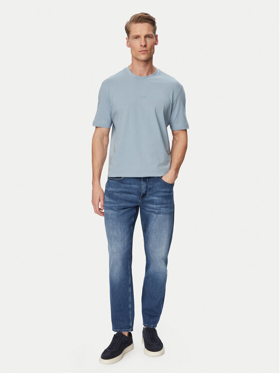 BOSS BOSS T-shirt Tchup 50473278 Svijetlo plava Relaxed Fit