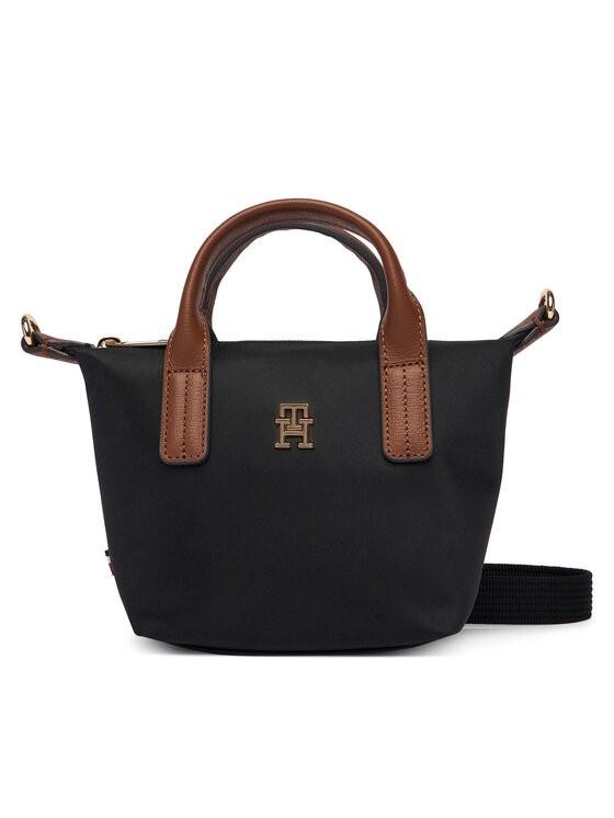 Tommy Hilfiger Tommy Hilfiger Kabelka Popette Micro Tote AW0AW18368 Čierna