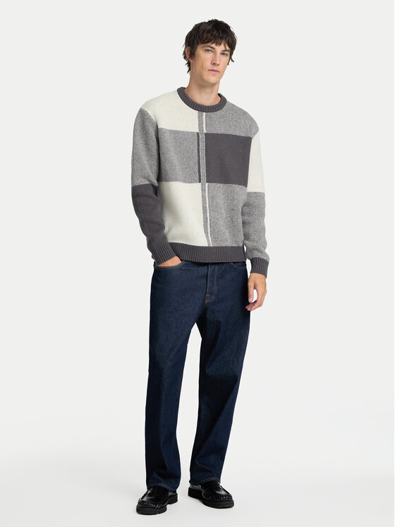 Selected Homme Selected Homme Sweter 16094557 Szary Relaxed Fit