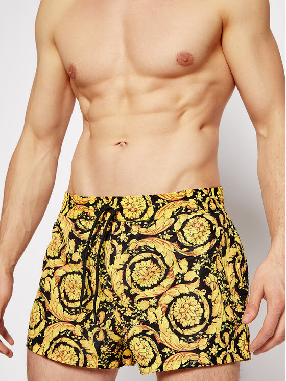 Versace Versace Plaukimo šortai ABU05020 Geltona Regular Fit