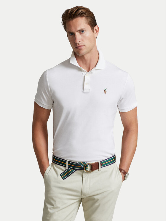 Polo Ralph Lauren Polo Ralph Lauren Poloshirt 710713130003 Weiß Custom Slim Fit