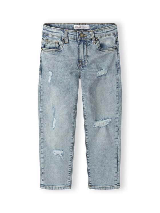 Jeansy, rozmiar 116/122, Niebieskie, 19jean52