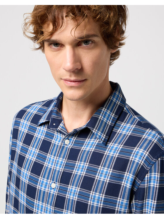 Wrangler Wrangler Koszula LS 1 PKT SHIRT Kolorowy Regular Fit