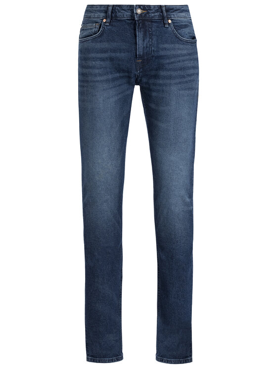 Guess Guess Jeans hlače Miami M94AN1 D3T61 Mornarsko modra Super Skinny Fit