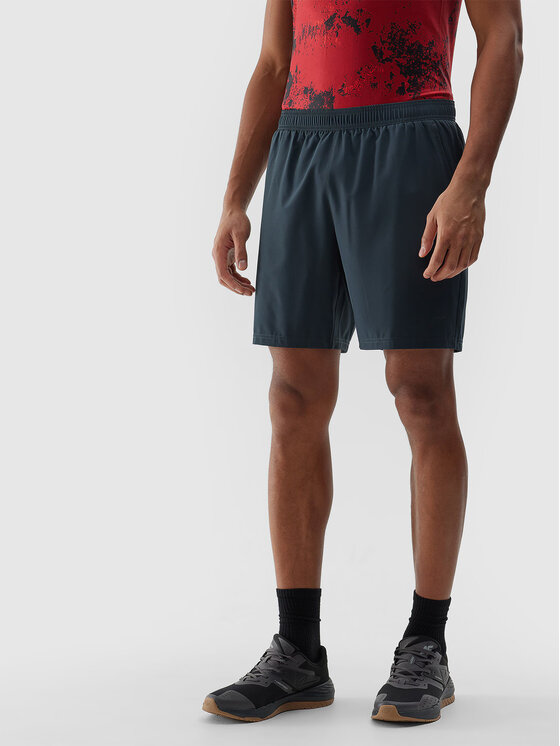 4F 4F Športové kraťasy 4FWSS24TFSHM574-22S Čierna Regular Fit