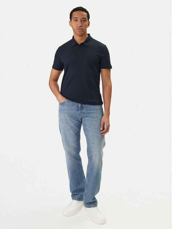 Calvin Klein Jeans Calvin Klein Jeans Polo Classic Monogram LV04RD255G Tumši zils Regular Fit