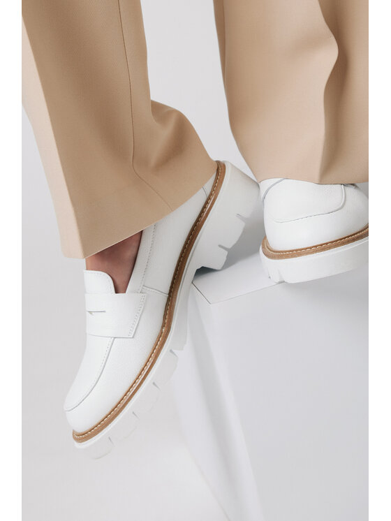 Lancerto Lancerto Loafersy Gilda BT106125000001 Biały