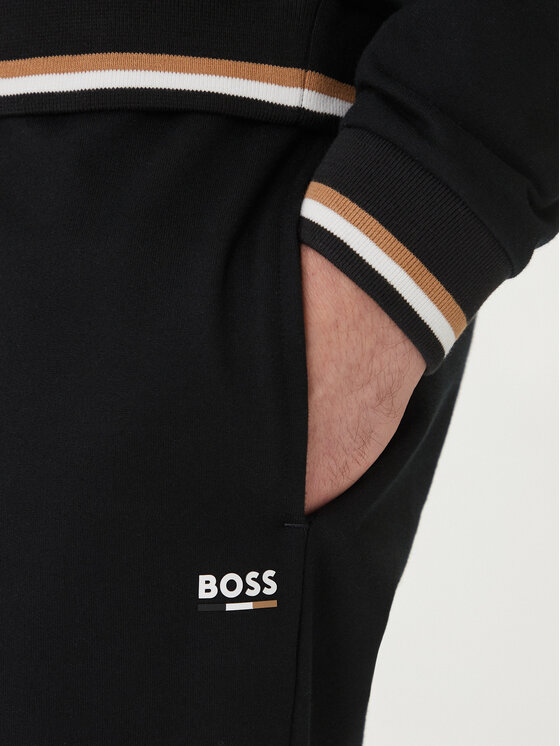 BOSS BOSS Spodnie dresowe Iconic 50554830 Czarny Regular Fit