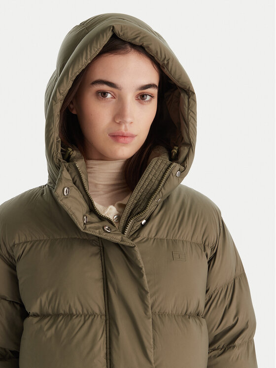 Tommy Hilfiger Tommy Hilfiger Pūkinė striukė WW0WW45739 Žalia Regular Fit