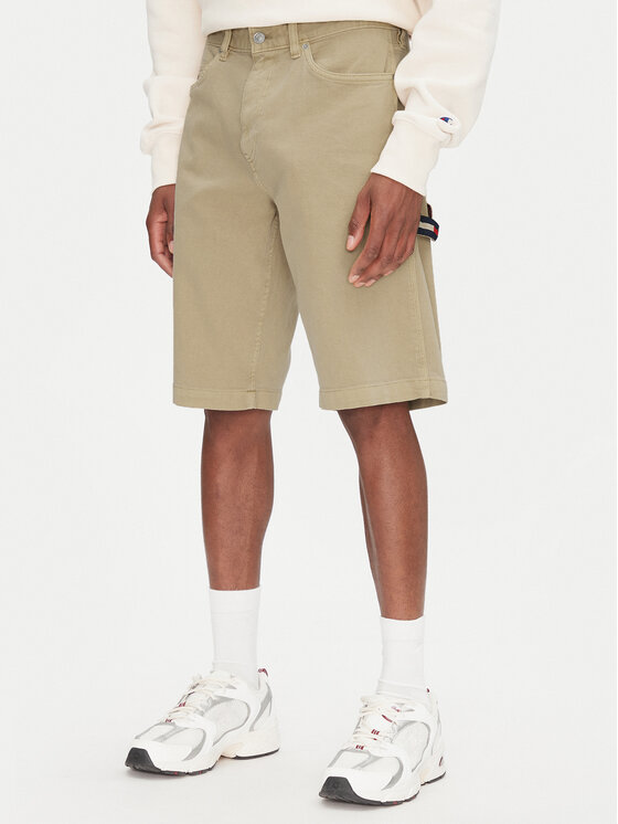 Tommy Jeans Tommy Jeans Szövet rövidnadrág Jaimie DM0DM21951 Bézs Slim Fit
