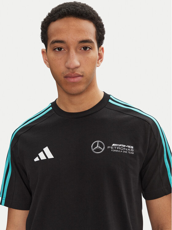adidas adidas Tričko Mercedes - AMG Petronas Formula One Team DNA JV5425 Čierna Regular Fit