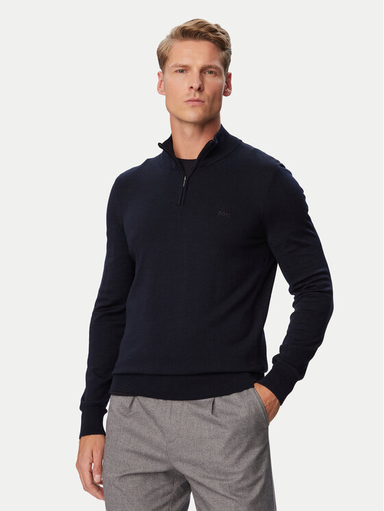 BOSS BOSS Sweter H-Ebenji-L 50571928 Granatowy Slim Fit