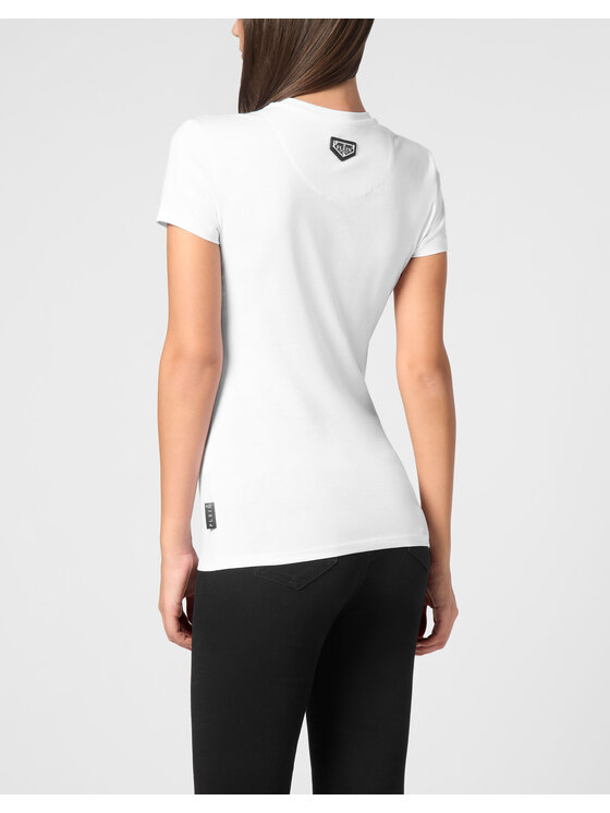 PHILIPP PLEIN PHILIPP PLEIN T-shirt 9533 Bianco Skin Tight Fit
