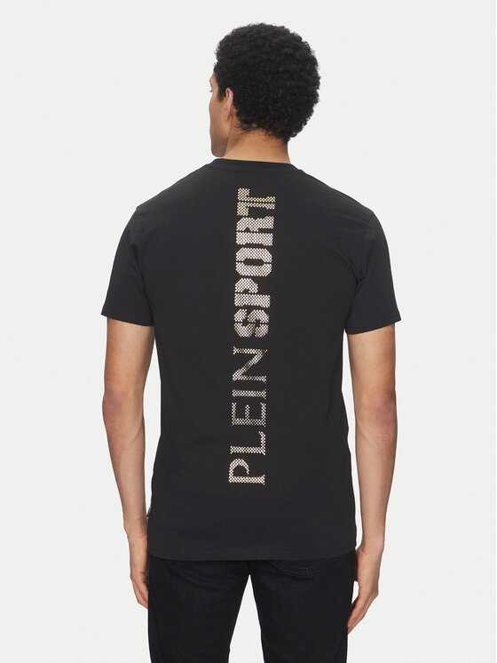 Plein Sport Plein Sport Majica SAEC MTK8008 STE001N Črna Regular Fit