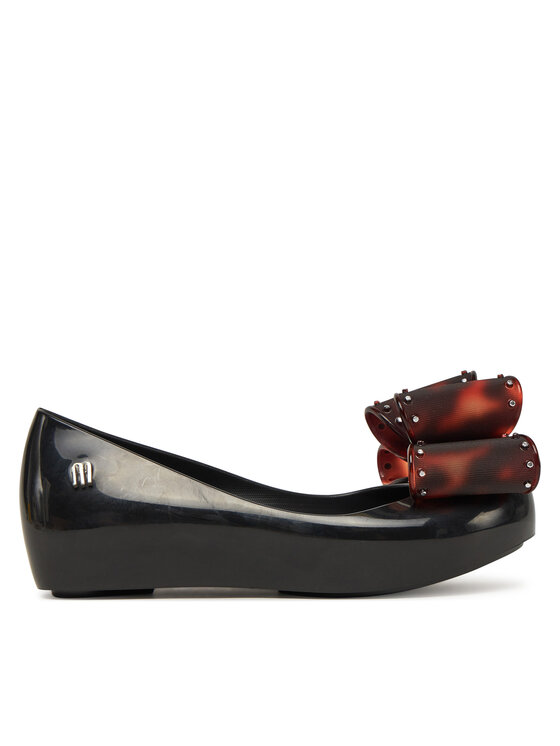 Dziecięce Baleriny Melissa, Rozmiar 34, Czarne, Ultragirl Classic Bow 35966