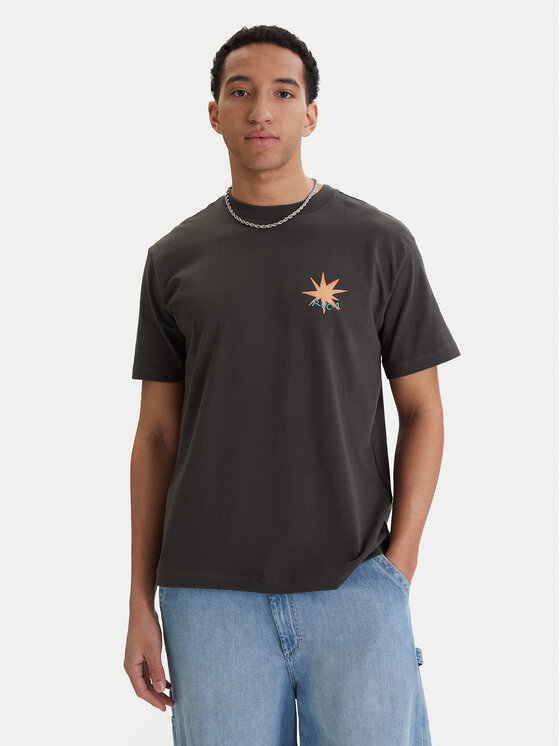 RVCA RVCA Tricou Pegasus EVYZT00294 Negru Relaxed Fit
