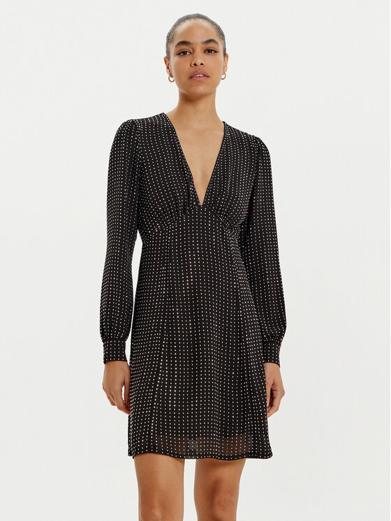 MICHAEL Michael Kors MICHAEL Michael Kors Rochie cocktail MF481V47R3 Negru Slim Fit