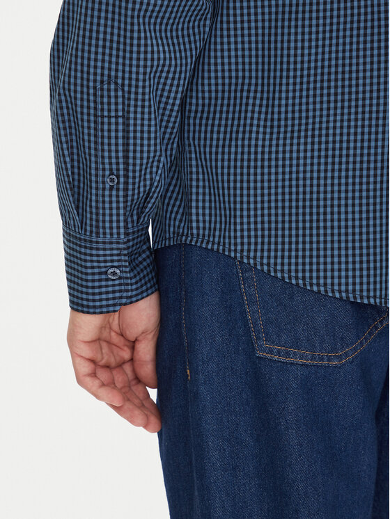Mustang Mustang Camicia Chester 1016241 Blu Regular Fit