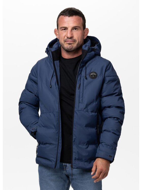 PITBULL PITBULL Kurtka zimowa STANFORD Niebieski Regular Fit