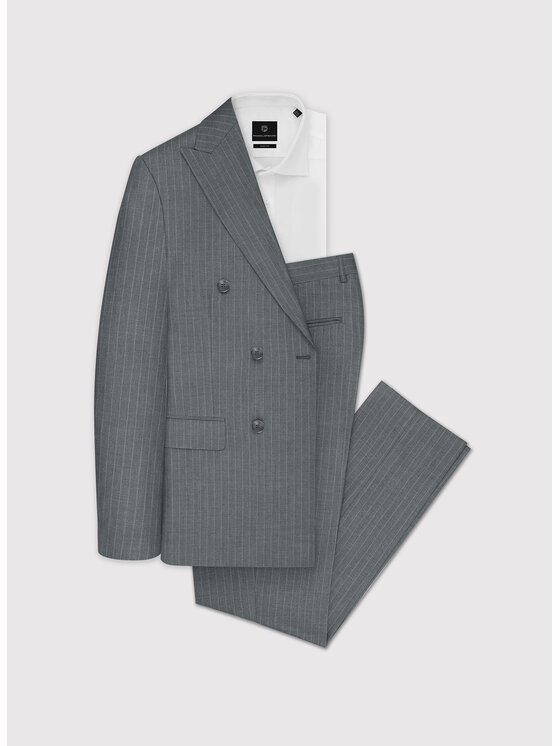 Pako Lorente Pako Lorente Garnitur P24WF-4G-004 Szary Slim Fit