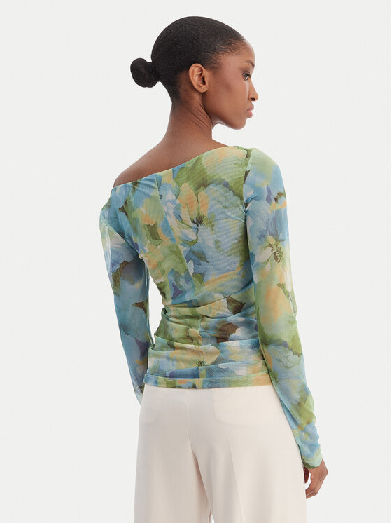 Bardot Bardot Bluzka Marisol 60306TB Zielony Slim Fit