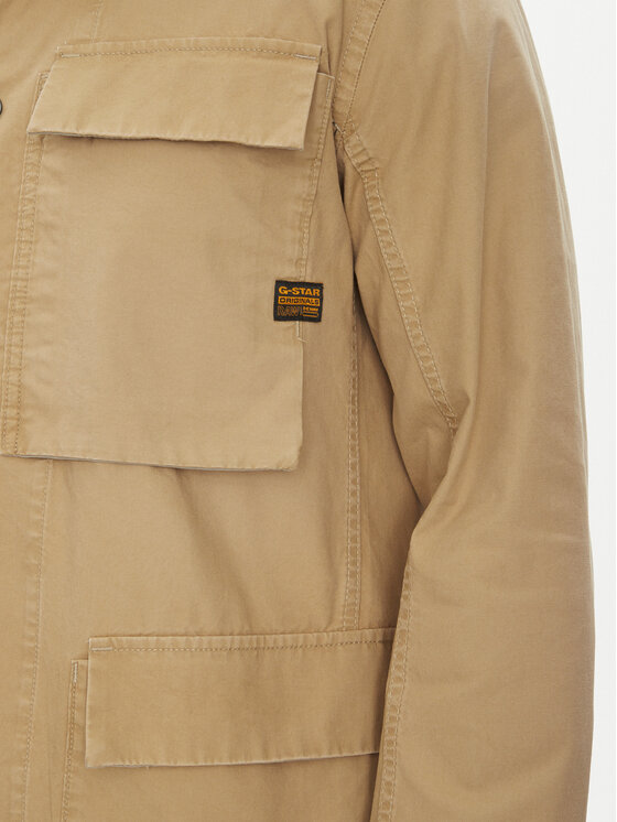 G-Star Raw G-Star Raw Übergangsjacke 4 Pkt Overshirt D26429-D387 Beige Slim Fit