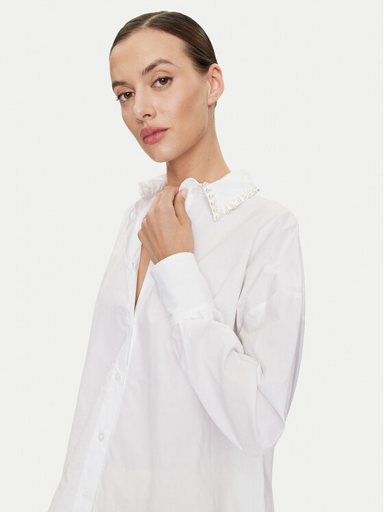 ViCOLO ViCOLO Koszula RB0068 Biały Relaxed Fit