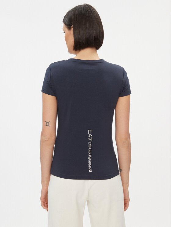 EA7 Emporio Armani EA7 Emporio Armani Tričko 8NTT66 TJFKZ 0555 Tmavomodrá Slim Fit