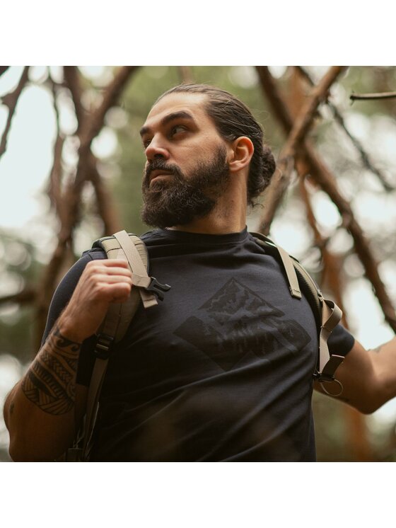 Alpinus Alpinus T-Shirt Mersmel Czarny Regular Fit