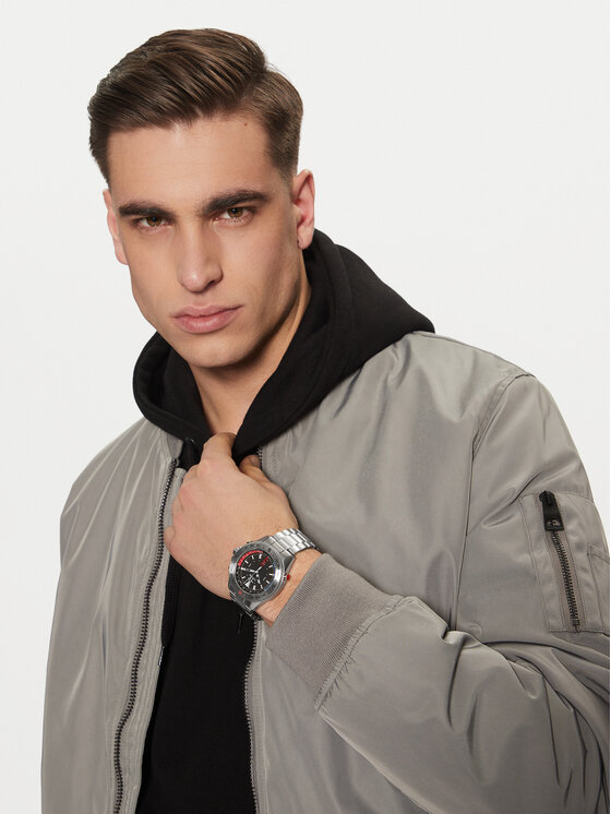 Timex Timex Zegarek TW2V41800 Srebrny