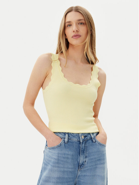 JDY JDY Top Nanna 15290585 Žuta Slim Fit