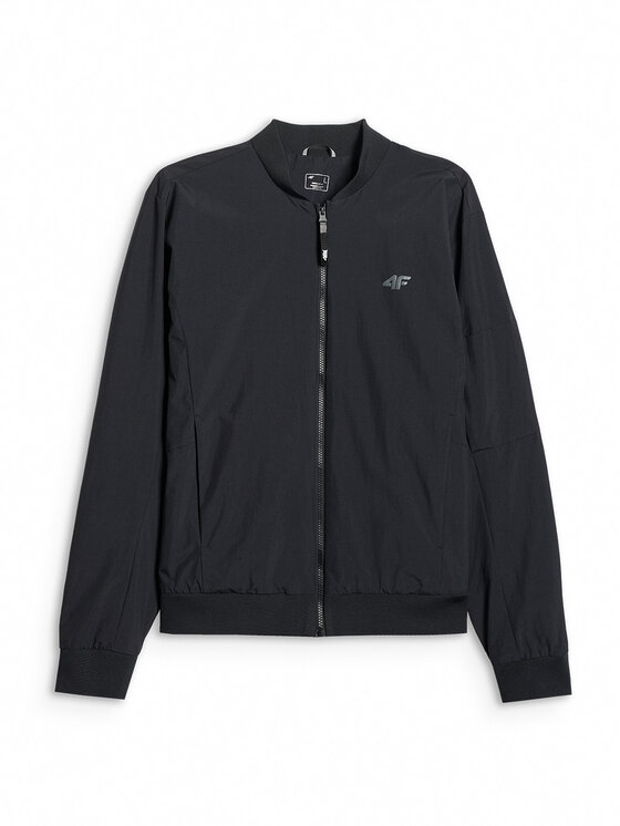 4F 4F Kurtka przejściowa MIDSHOP TEXTILE Czarny Regular Fit
