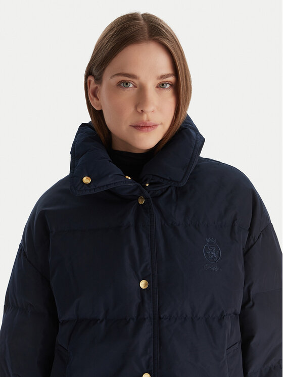 Tommy Hilfiger Tommy Hilfiger Kurtka puchowa WW0WW47294 Granatowy Relaxed Fit