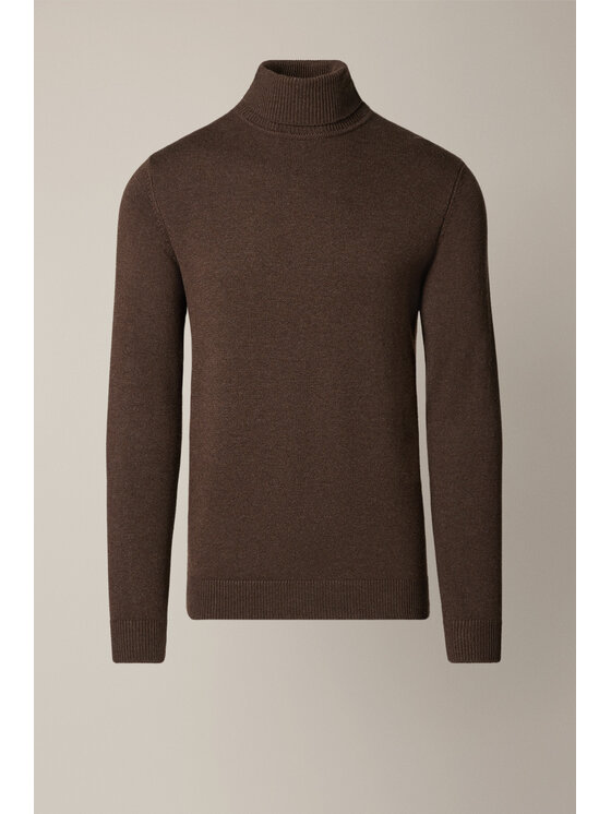 Lancerto Lancerto Sweter Sigmar SW073225000079 Brązowy Regular Fit