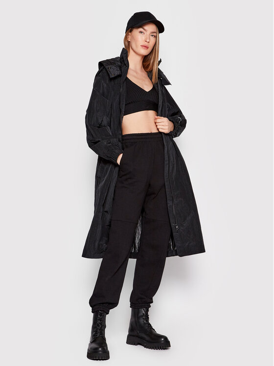 Calvin Klein Jeans Calvin Klein Jeans Преходно палто J20J218267 Черен Relaxed Fit
