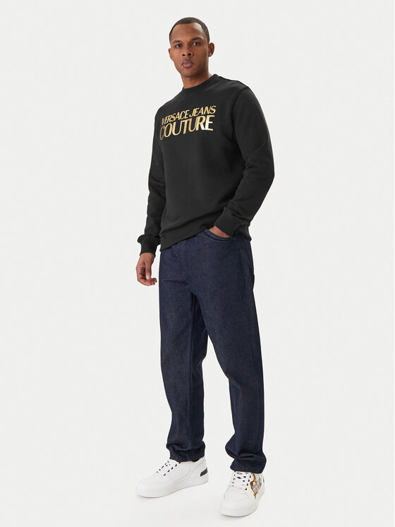 Versace Jeans Couture Versace Jeans Couture Суитшърт 80GAIT00 CF01T Черен Regular Fit