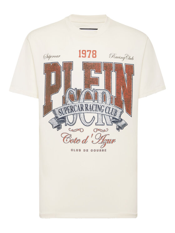 PHILIPP PLEIN PHILIPP PLEIN T-Shirt 24701 Biały Regular Fit