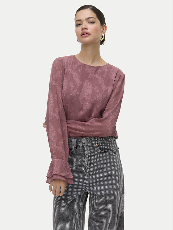 Vero Moda Vero Moda Blúz Mishi 10335512 Rózsaszín Regular Fit