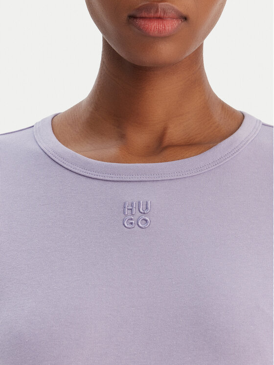 HUGO HUGO T-Shirt Deloris 50512002 Fialová Regular Fit
