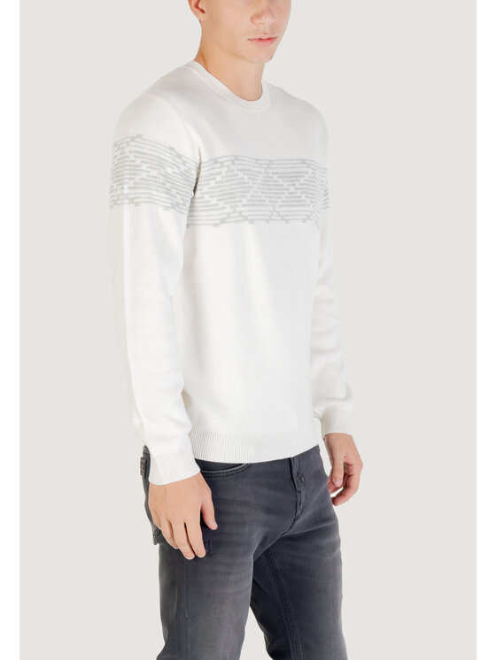 Antony Morato Antony Morato Πουλόβερ LISBON REGULAR FIT Λευκό Regular Fit