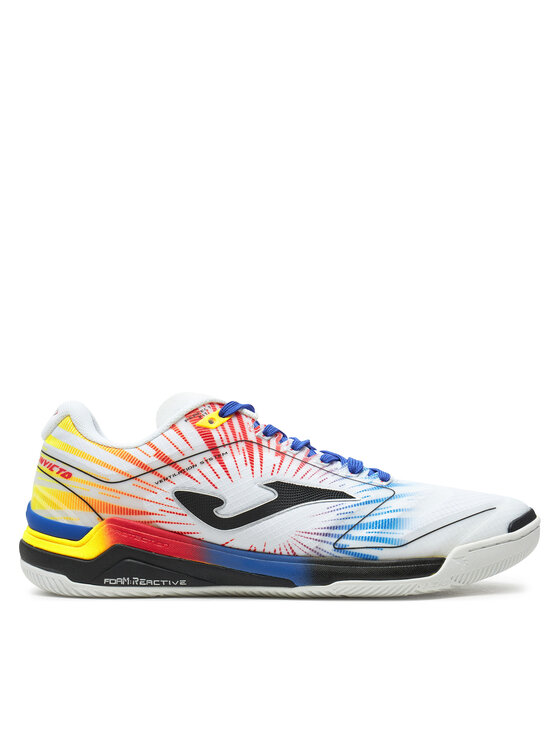 Ghete pentru fotbal Joma Invicto Indoor INVW2476IN Alb