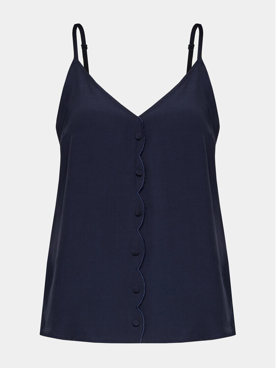 NAF NAF Top Ilina C1 YHNC26 Tmavomodrá Regular Fit