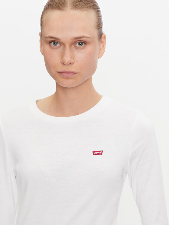Levi's® Levi's® Bluza Essential Housemark 000KL-0000 Bela Regular Fit